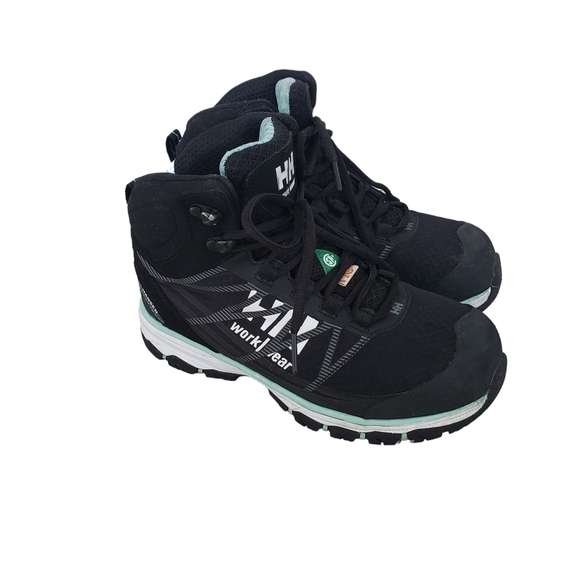 Helly Hansen Aluminum Toe Composite Plate Mid Cut Safety Hiker Work Boots - Picture 4 of 14